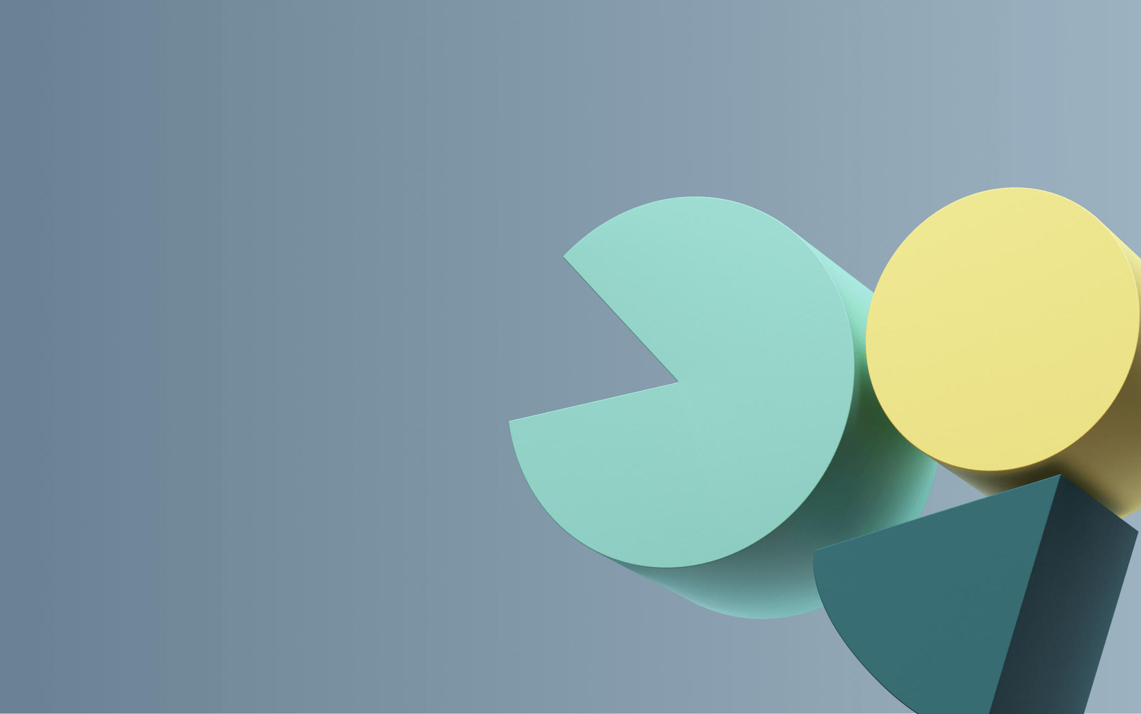 Abstract 3D geometric shapes